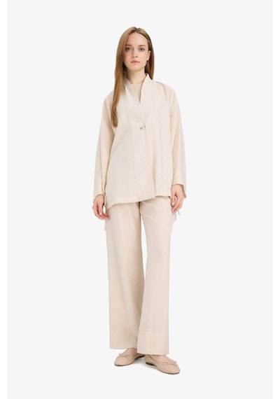 Defacto Wide Leg Esnek Belli Krinkıl Kumaş Geniş Paça Pantolon D7591ax25smbg74 Bej Defacto Wide Leg Esnek Belli Krinkıl Kumaş Geniş Paça Pantolon D7591ax25smbg74 Bej