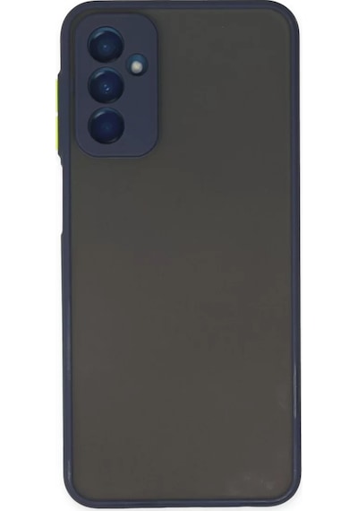 Newface Samsung Galaxy M13 Kılıf Montreal Silikon Kapak - Lacivert