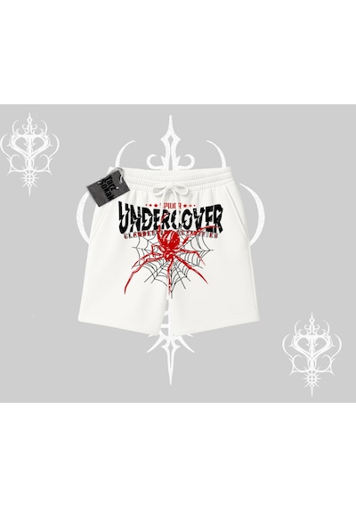 Tarzsokak Beyaz Şort Spider Undercover Beyaz