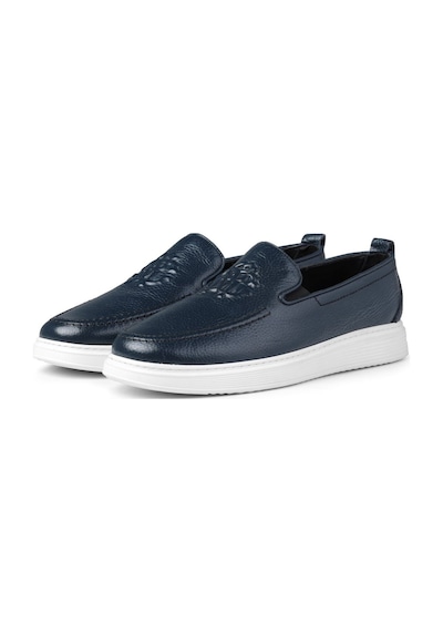 Stamped Hakiki Deri Erkek Günlük Ayakkabı, Loafer Ayakkabı, Hafif Ayakkabı, Yazlık Ayakkabı