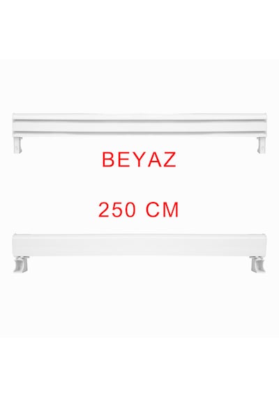 Dekoratif Perde Kornişi Alüminyum Dekoratif Ray Korneşi 250 Cm