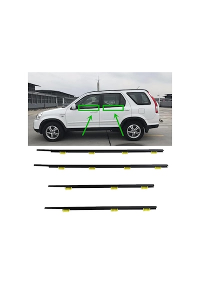 Npe Honda Crv 2002-2006 Rd2 Çıta Cam Sıyırıcı Fitil Ön Arka Takım Adet Tercihi / 4'Lü Takim