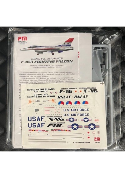 Pm Model F-16 A Royal Netherlands & Usa Plastik Uçak Maket Kiti