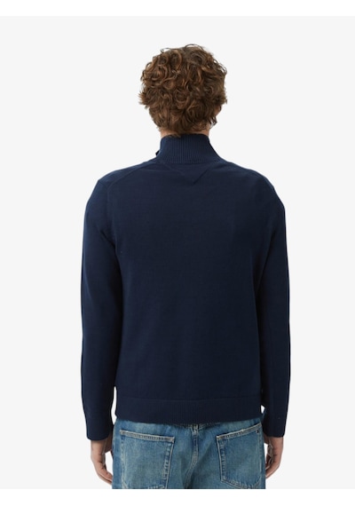 Tommy Hilfiger Tjm Slm Ess Lıght Zıp Swtr Ext Erkek Mavi Kazak - Dm0dm21654