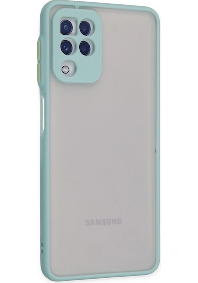 Mey İthalat Samsung Galaxy Uyumlu A22 Kılıf Montreal Silikon Kapak - Turkuaz