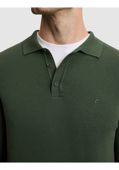 Pierre Cardin Koyu Haki Slim Fit Basic Kazak 50331477-vr111