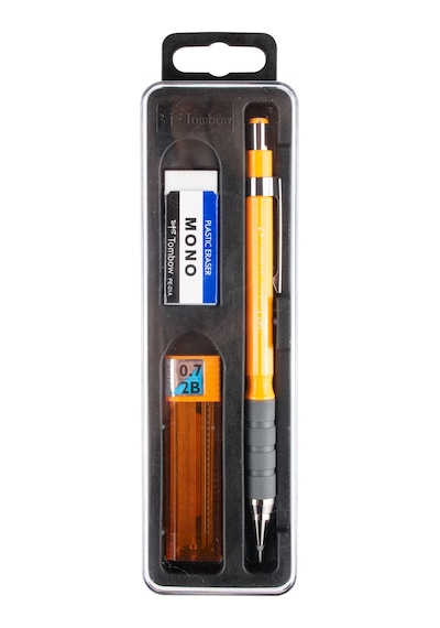 Tombow Sh-300 Grip 0.7 Mm Plastik Kutulu Set - Turuncu