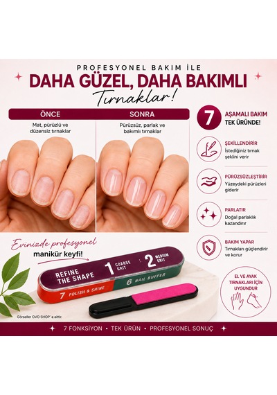 Çok Amaçlı Törpü 7in1 Cep Boy Törpü Hediyeli