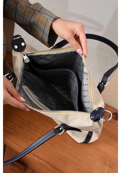 Just Polo Kadın Yeni Sezon Büyük Boy El Ve Omuz Çantası Taş - Lacivert 43657341