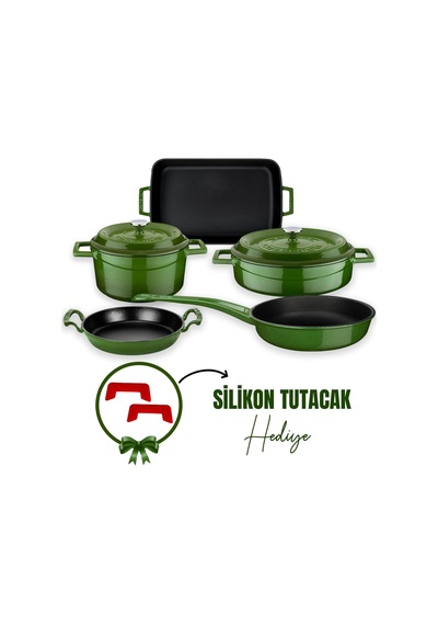 Lava Döküm 5x Trendy Serisi 8 Parça Tencere & Tava Seti 001