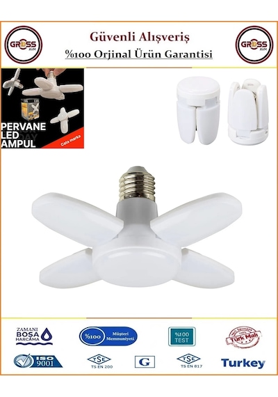 Cata Pervane Tipi Led Ampul - 30 Watt - E27 Duy - Beyaz Işık 1