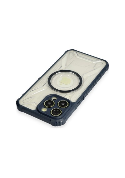 Apple  Uyumlu  iPhone 12 Pro Max Kılıf Prag Magneticsafe Kapak Lacivert