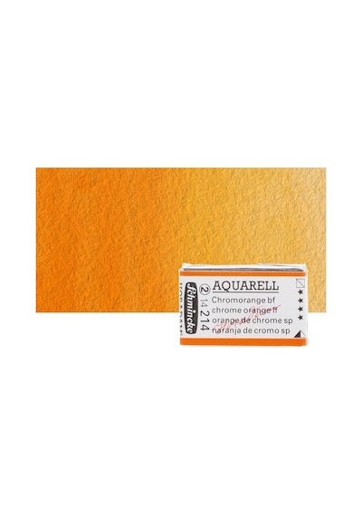 Schmincke Horadam Aquarell 1/1 Tablet 214 Chrome Orange Seri 2