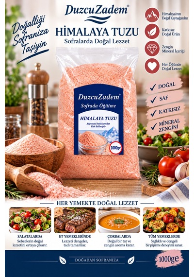 Himalaya Tuzu 1000 Gr Toz/öğütülmüş