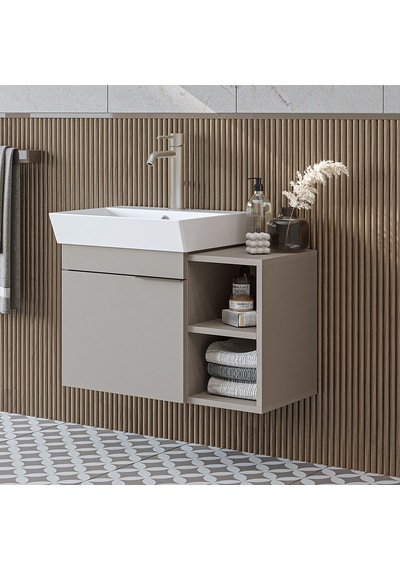 Likya Ayaksız Tek Kapaklı Açık Raflı Lavabolu 72 Cm Banyo Dolabı Alt, Lavabolu Alt Banyo Dolabı Kum Taşı Likya Ayaksız Tek Kapaklı Açık Raflı Lavabolu 72 Cm Banyo Dolabı Alt, Lavabolu Alt Banyo Dolabı Kum Taşı