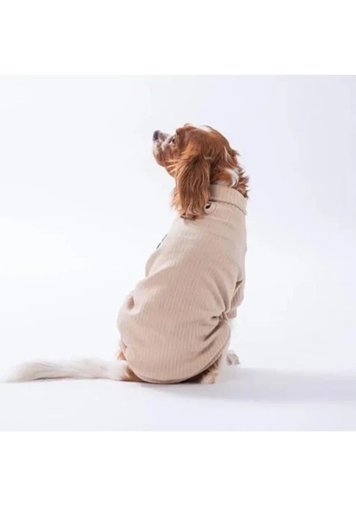 101Dzyn Bej Renkli Teddywood Sweatshirt, Küçük Irk Köpekler İçin, L Boy 60771758 Black
