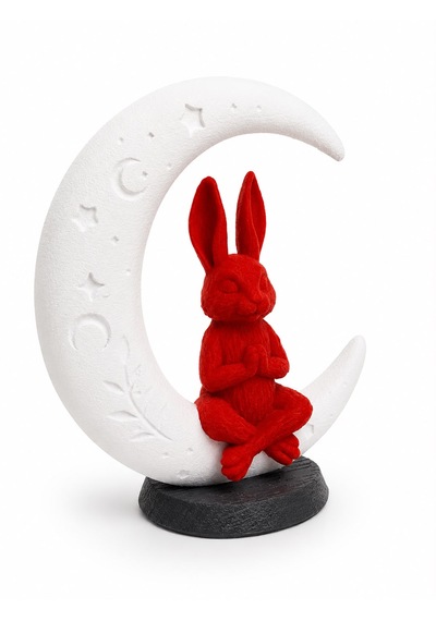 Zen Tavşanı 15cm Dekoratif Biblo 3d Baskı