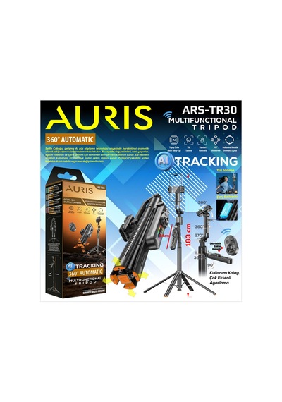 Ars-tr30 Ai Tracking 360 Otomatik Çok Fonksiyonlu Tripod Siyah - 913577761