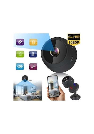 Özmen  Mini Wifi Kamera Gizli Bataryalı Bildirim Hareket Algılama Gzli Camera Mini