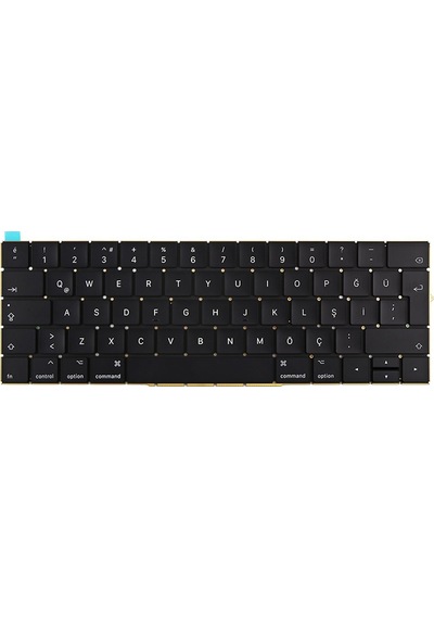 Macbook Pro 13" Touch 2016/2017 Uyumlu A1706 Klavye - Büyük Enter Tr Q