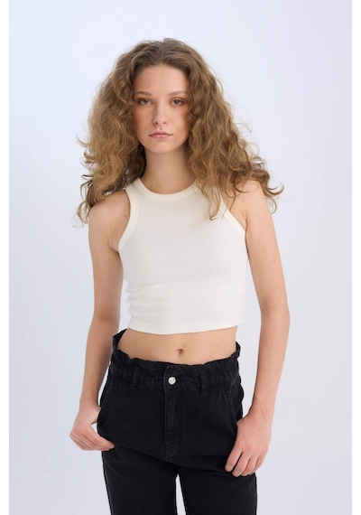 DeFacto Fitted Halter Yaka Fitilli Kaşkorse Atlet U0357AZ25SMWT32