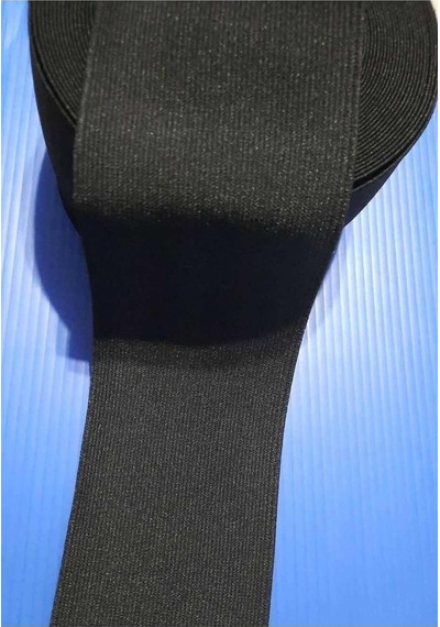 6 Cm Siyah Bel Paça Don Etek Lastiği Yassı Geniş 5 Metre-siyah