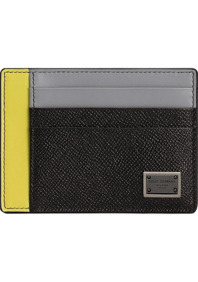 Dolce & Gabbana Dauphine Colered Card Holder Siyah - Sarı