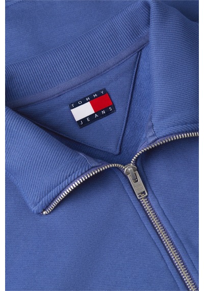 Tommy Hilfiger Tjm Reg Badge Qz Ext Erkek Mavi Sweatshirt - Dm0dm23200