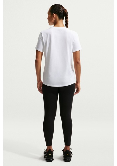 Nike Nsw Club Ss Tee Pamuklu Kadın Tişört Beyaz Dx7902 Beyaz- Siyah