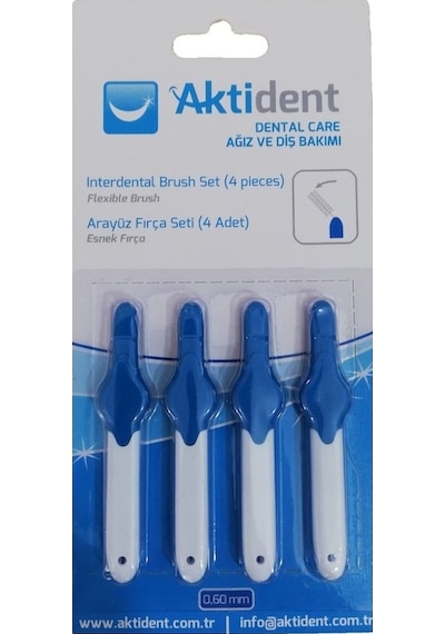Aktident Arayüz Fırça Seti 0.60 MM 4'lü
