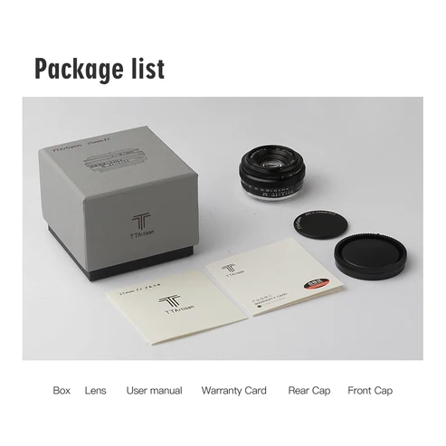 Ttartisan Aps-c 25mm F2 Lens Sony E, Siyah
