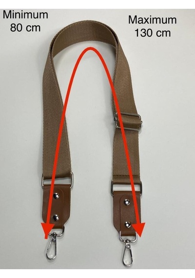 Karantuhafiye Derili Palaska Askı / Polyester Palaska Askı / Palaska Sap / Polyester Çanta Sapı Kapiçino Kapiçino Çok Renkli