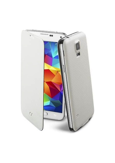 Cellular Line Galaxy S5 İle Uyumlu Flip Book Kılıf Beyaz Backbookgals5w