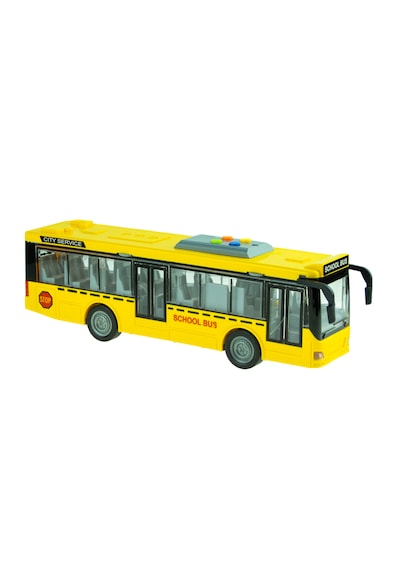Oyuncak Okul Otobüsü Işıklı Sesli Sürtmeli 27 Cm