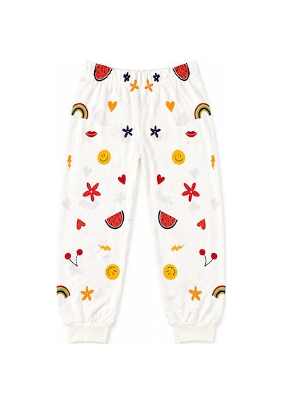 Beniizle Kız Çocuk Pijama Takımı Beyaz
