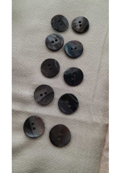 Doğal Hakiki İnci Midye Kabugu Düğme 8 Mm 15 Adet