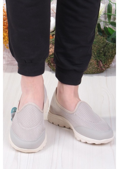 Fort King Mila Rahat Hafif Anatomic Insole Taban Kadın Ayakkabı Bej