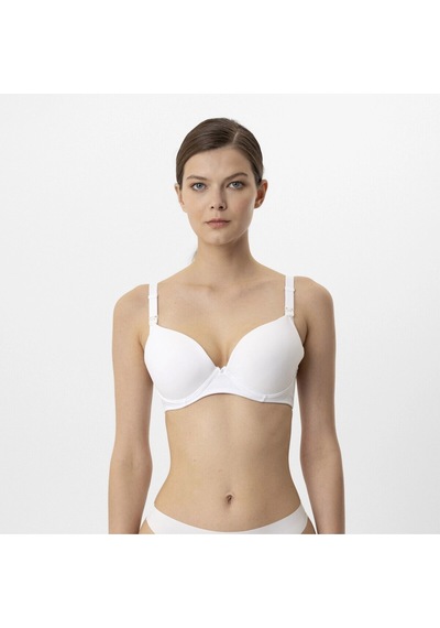 Pierre Cardin Kaplı Pamuklu Emzirme Sütyeni Beyaz 6117