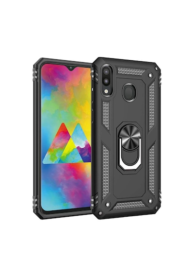 Samsung Galaxy Uyumlu M20 Kilif Zirhli Standli Miknatisli Tank Kapak 392976535