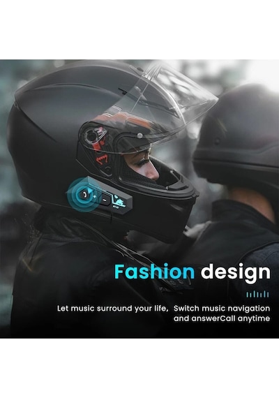 Kask Kulaklık Bt22 Bluetooth Motosiklet Kulaklık 5.0 Bluetooth Intercom Motosiklet Kulaklık