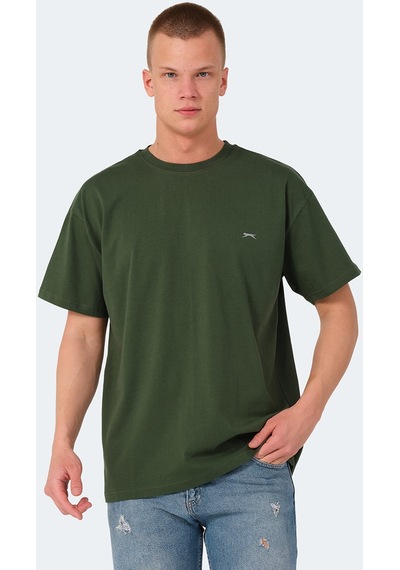 Slazenger KULANA Oversize Erkek Oversıze Haki Tişört