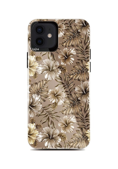 Kajsa Apple Uyumlu iPhone 12 Pro Kılıf Çiçekli Kajsa Botanic Kapak ZORE-216537