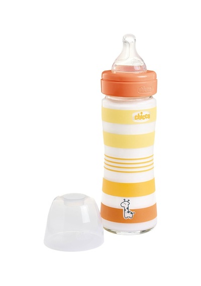 Chicco Wellbeing Yavaş Akış Gri Cam Biberon 240 Ml 0+ Ay CHI-2872130000