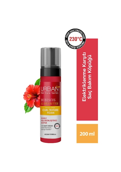 Hibiscus & Shea Butter Elektriklenme Karşıtı Saç Bakım Köpüğü-200 Ml