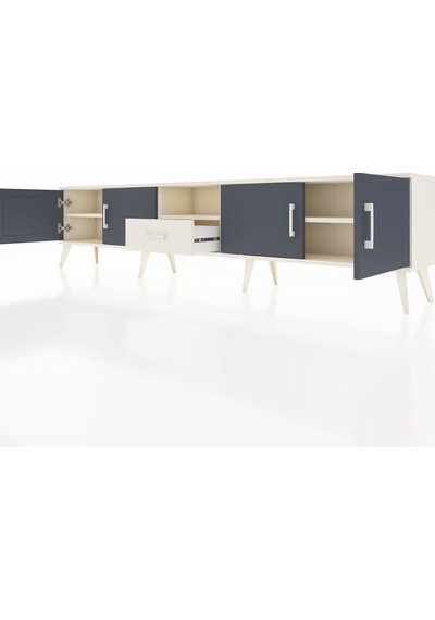 Arges Tv Ünitesi 3 Raflı Tek Çekmeceli 4 Kapaklı 220x30x51 Aytaşı-antrasit/aytaşı Antrasıt/aytası - Aytası Arges Tv Ünitesi 3 Raflı Tek Çekmeceli 4 Kapaklı 220x30x51 Aytaşı-antrasit/aytaşı Antrasıt/aytası - Aytası