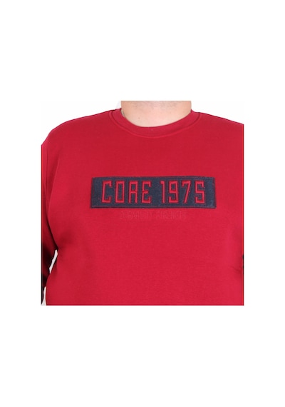Moc Grande Mocgrande Erkek Büyük Beden Sıfır Yaka 3ip Sweat Core 1975 24209 Bordo Bordo