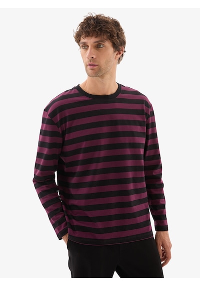 Erkek T-shirt 40811 - Siyah Siyah