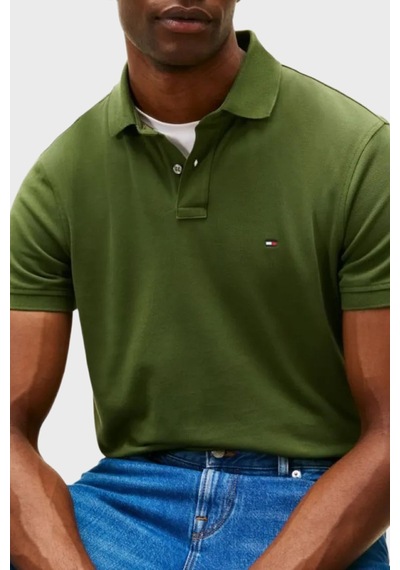 Tommy Hilfiger Erkek Polo Yaka T Shirt Mw0mw17770 L01 Yeşil Yeşil