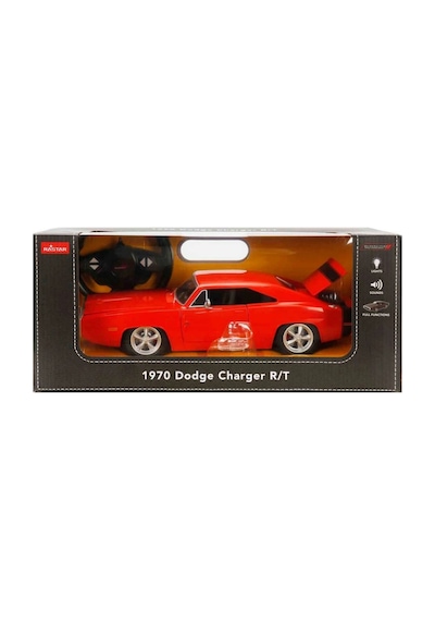 1:16 Sesli Ve Işıklı 1970 Dodge Charger R/t Uzaktan Kumandalı Araba Kırmızı