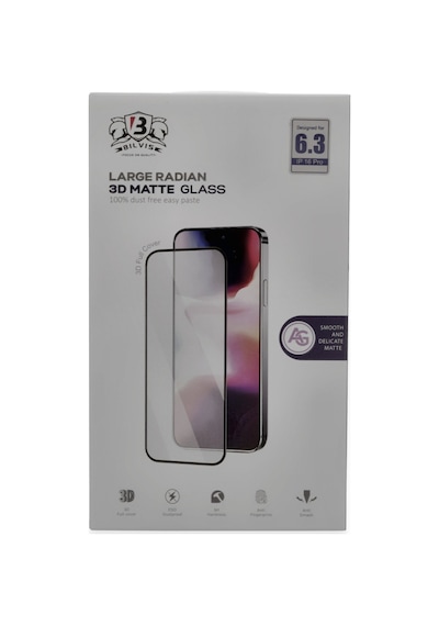 İphone 16 Pro Bilvis 3d Mat Cam Ekran Koruyucu